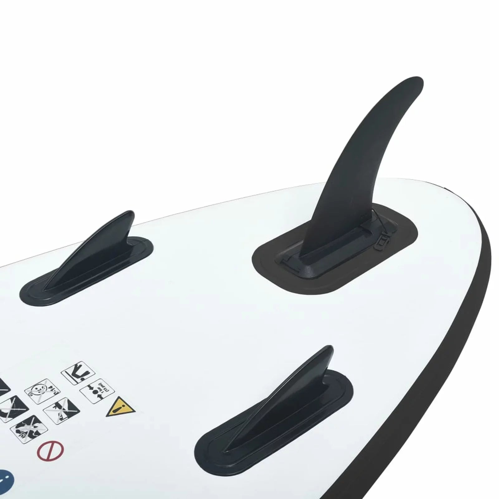 Inflatable Paddleboard Sizeet Black and Ivory