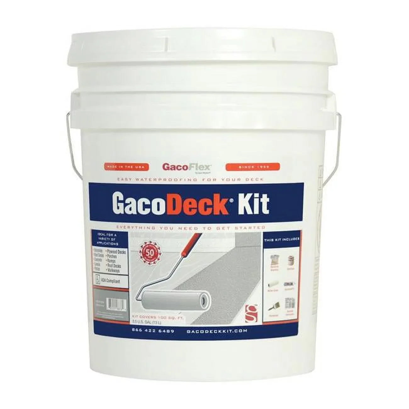 GacoFlex GacoDeck Adobe Water-Based Sizeolid Deck Coating 3.5 gal.