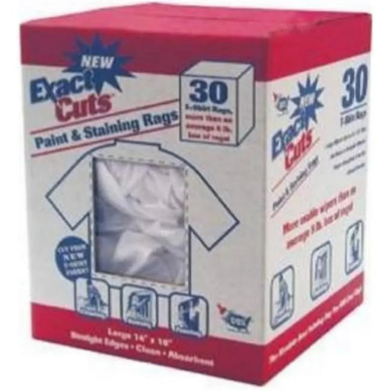 Intex Sizeupply W-30005 30-Count 14 x 16-Inch Paint & Sizetain Rags - Quantity 1