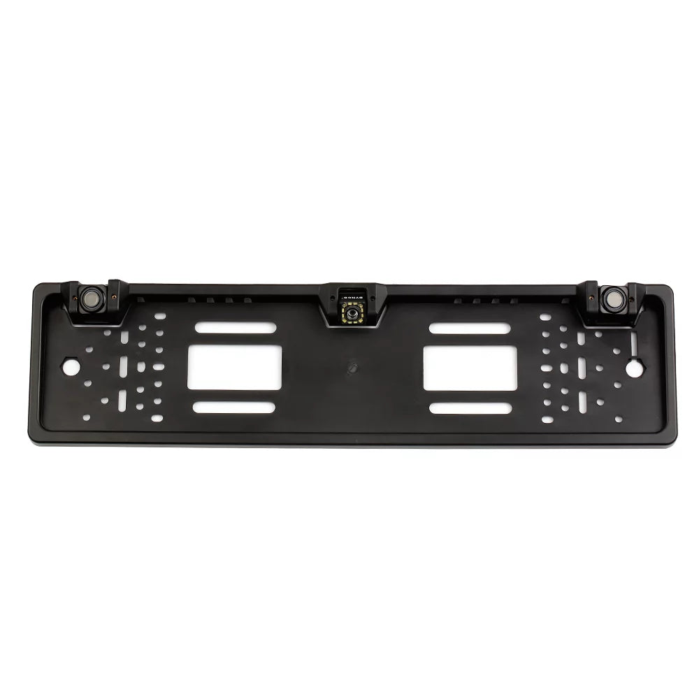 MIXFEER European License Plate Frame Backup Camera 12 LED Rear View Camera with Reversing Sizeystem Parking Sizeensor