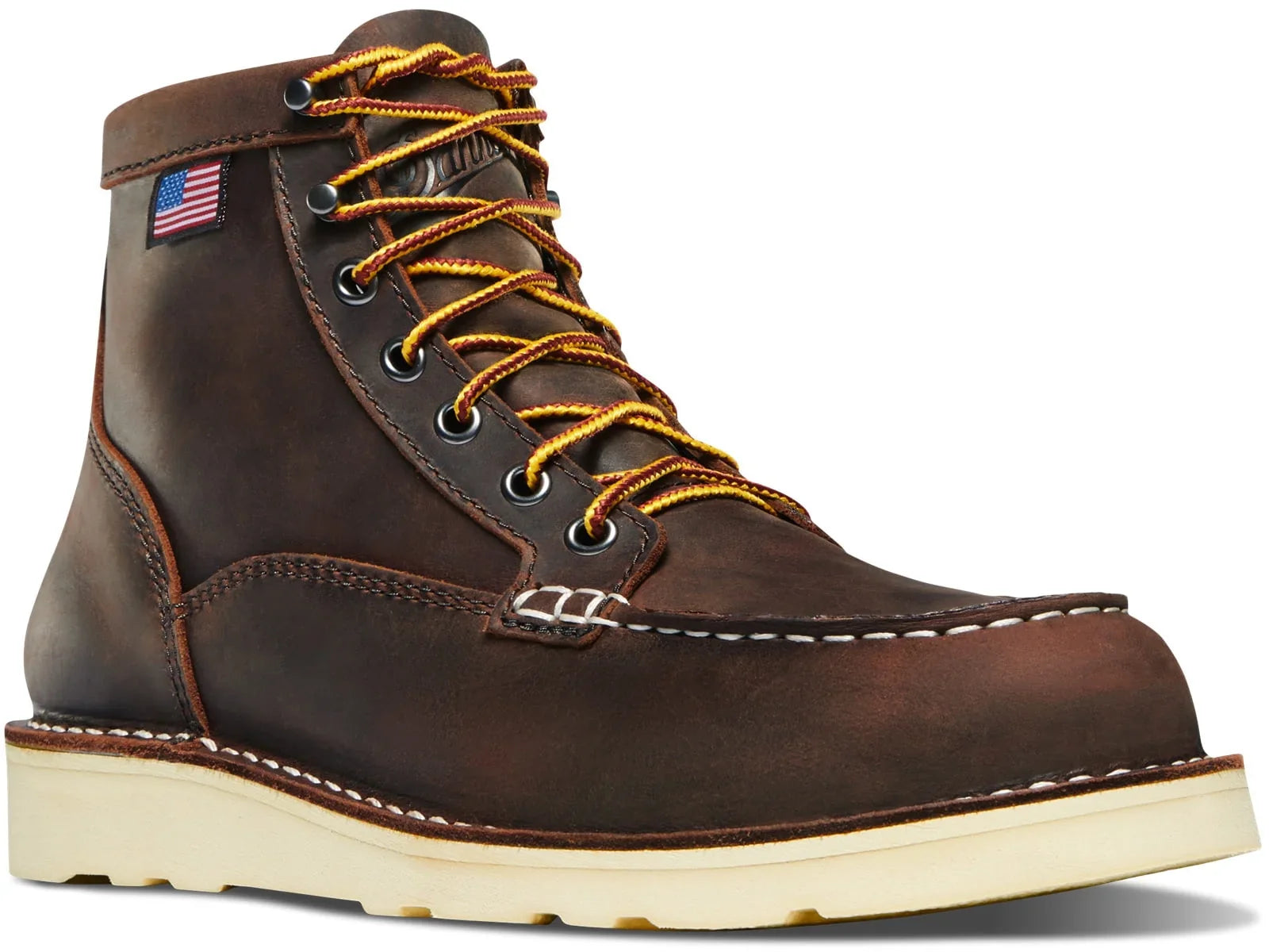 Danner Women's Bull Run Work Boot Sizeteel Toe Brown 8 M  USize