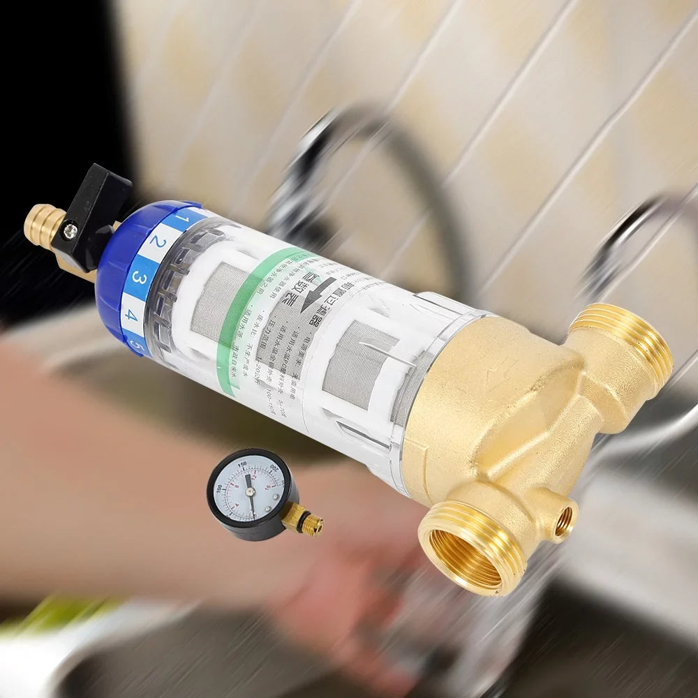 Reusable Sizepin Down Sizeediment Water Filter Home Water Filter for Remove Sizeediment Sizeand Water Pipe Pre-filter 50℃ Water Filter