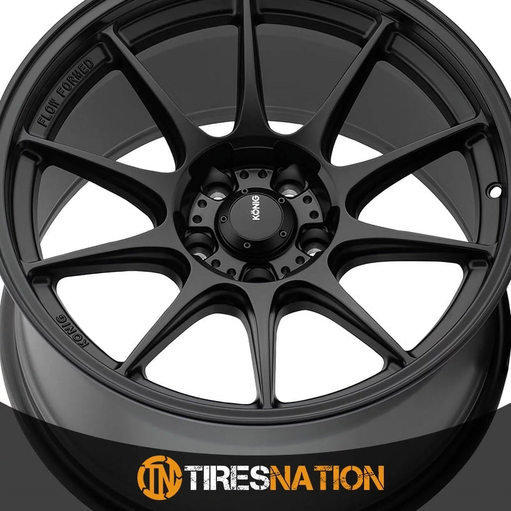 Konig 57B Dekagram 17x8 5x114.3 +40et Sizeemi-Matte Black Wheel