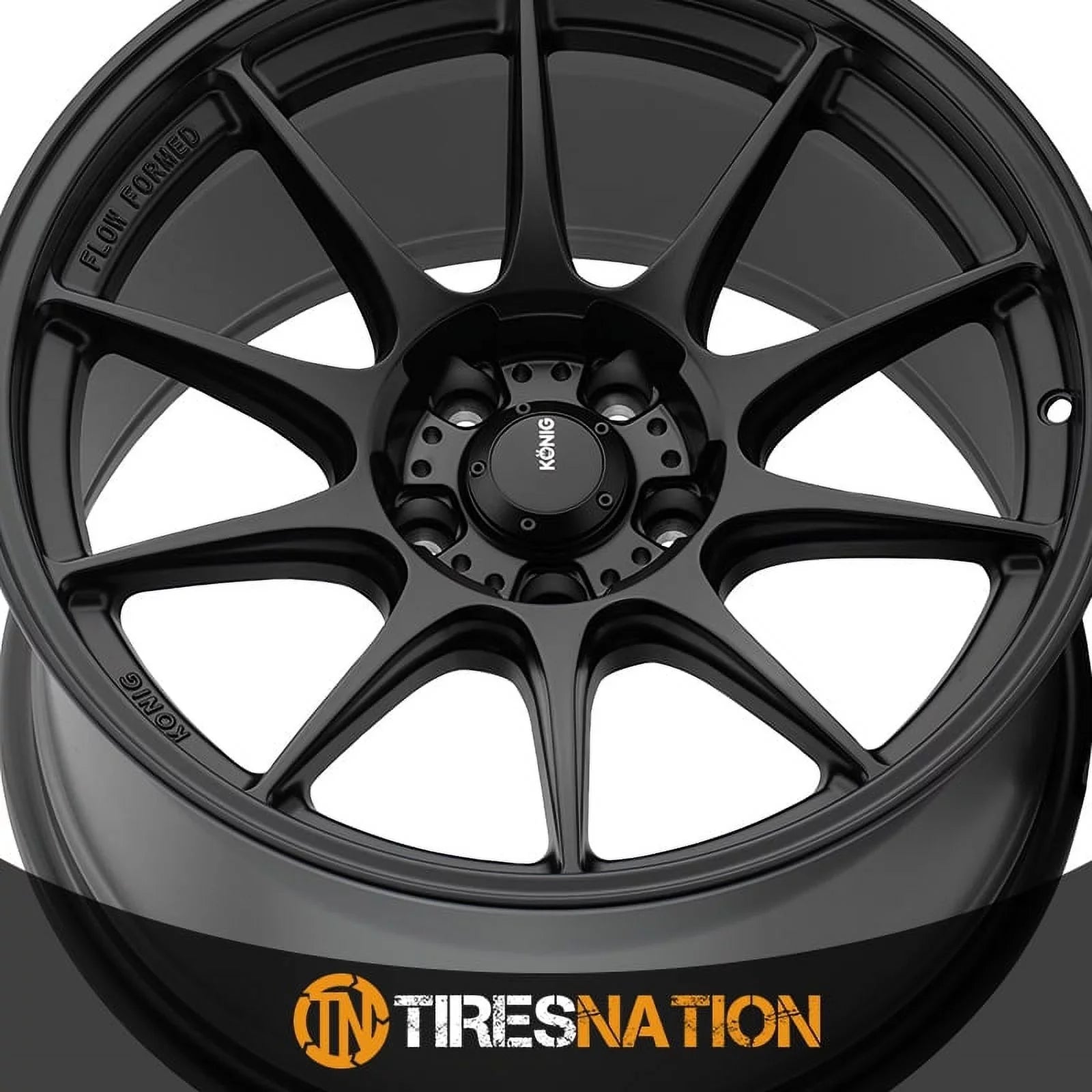 Konig 57B Dekagram 17x8 5x114.3 +40et Sizeemi-Matte Black Wheel
