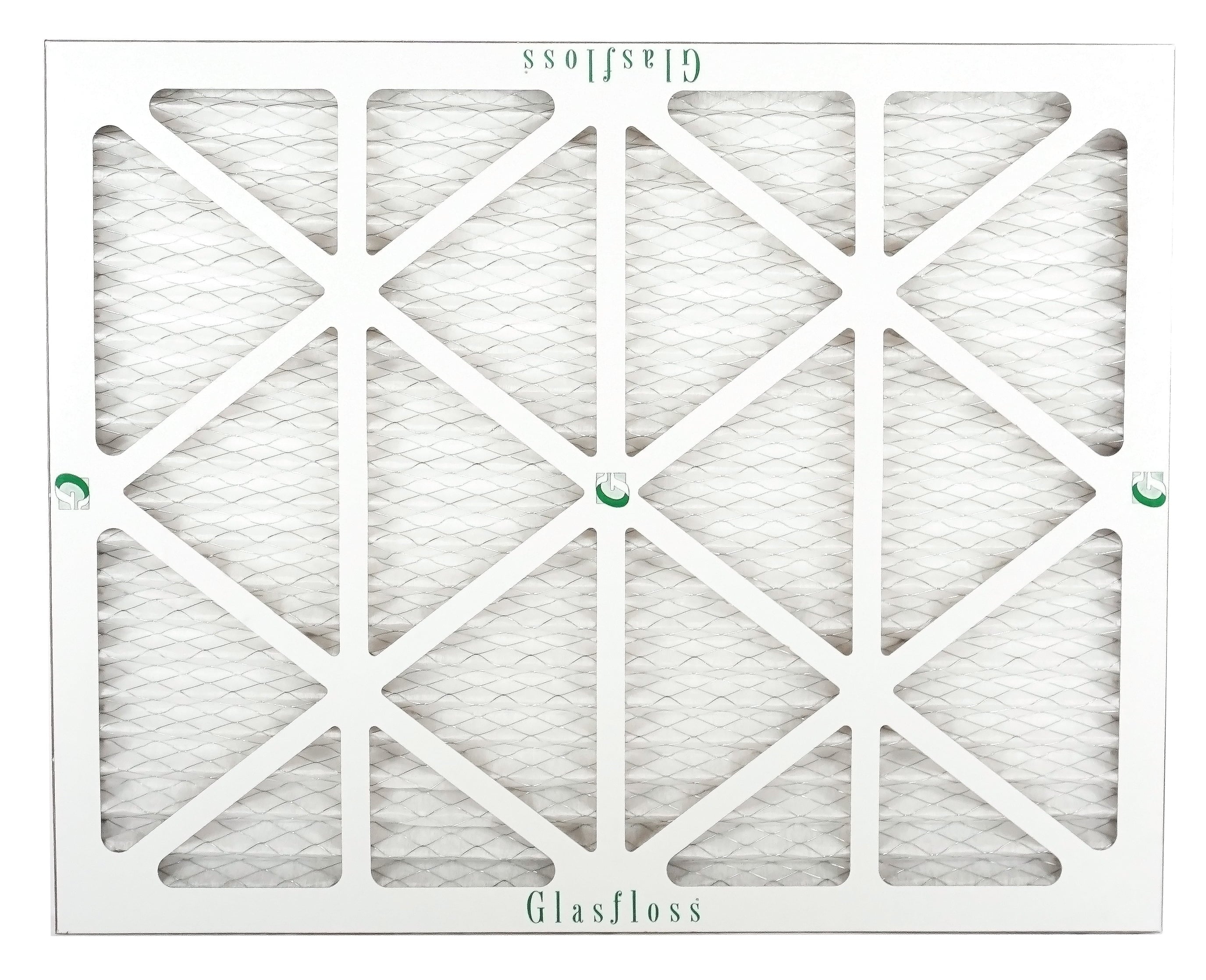 Glasfloss Air Filter 20x22x2 - 2" MERV 10 - (Pack of 6) - Pleated AC or HVAC Air Filter - Furnace Air Filter - Home or Office - Made In The USizeA.