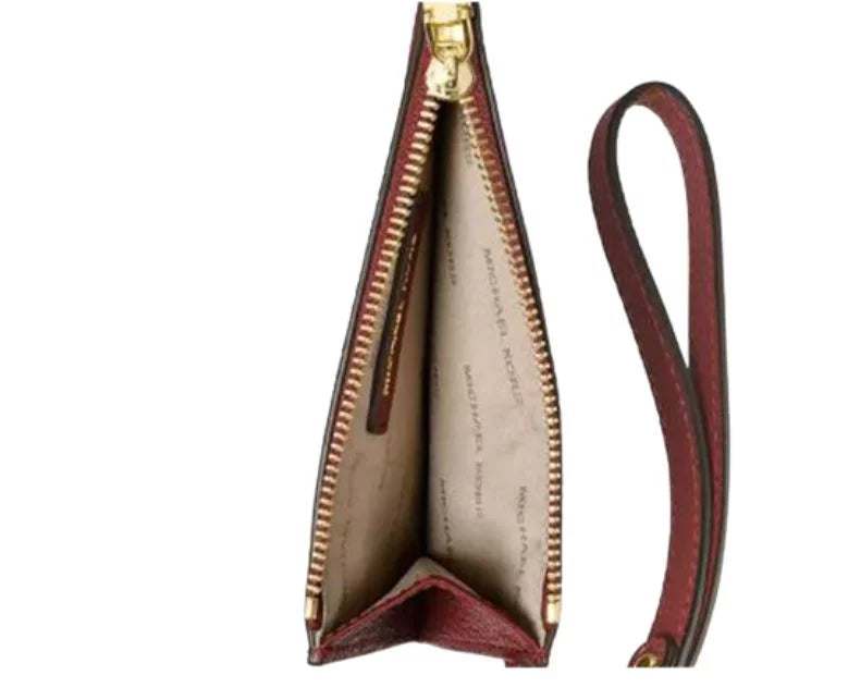 MICHAEL KORSize Red Leather Coin Purse
