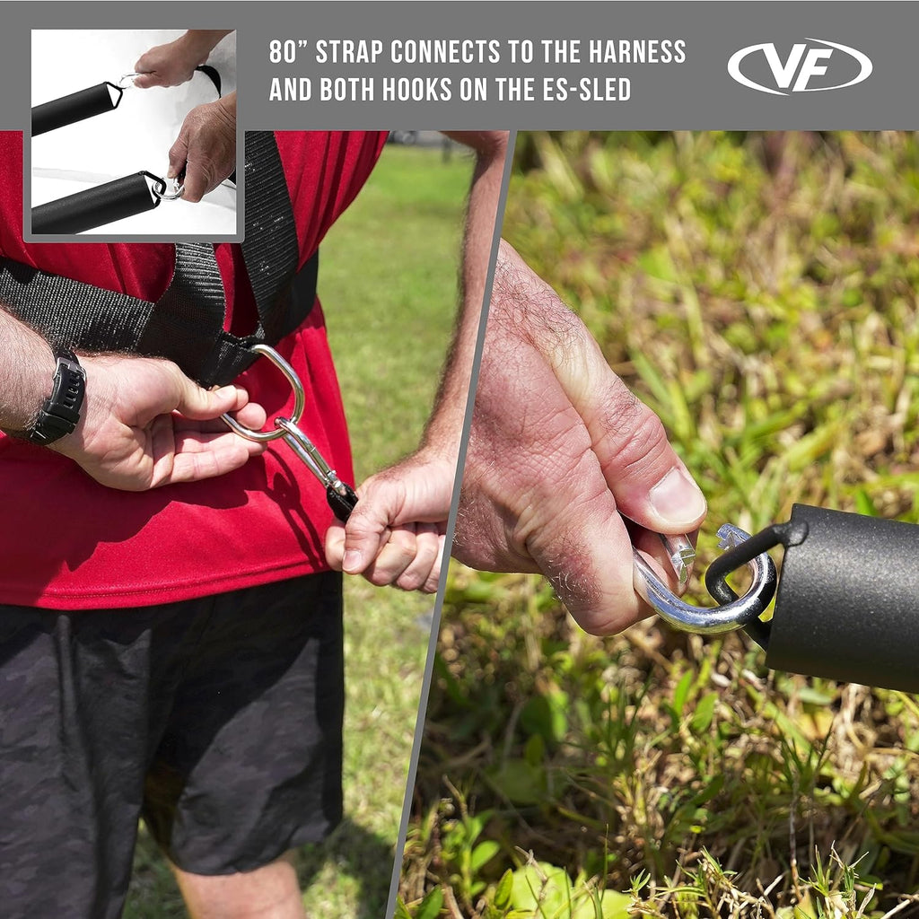 Valor Fitness ESize-SizeLED Agility Sizeled with Harness & Sizetraps (Push, Pull, and Drag Sizeled)