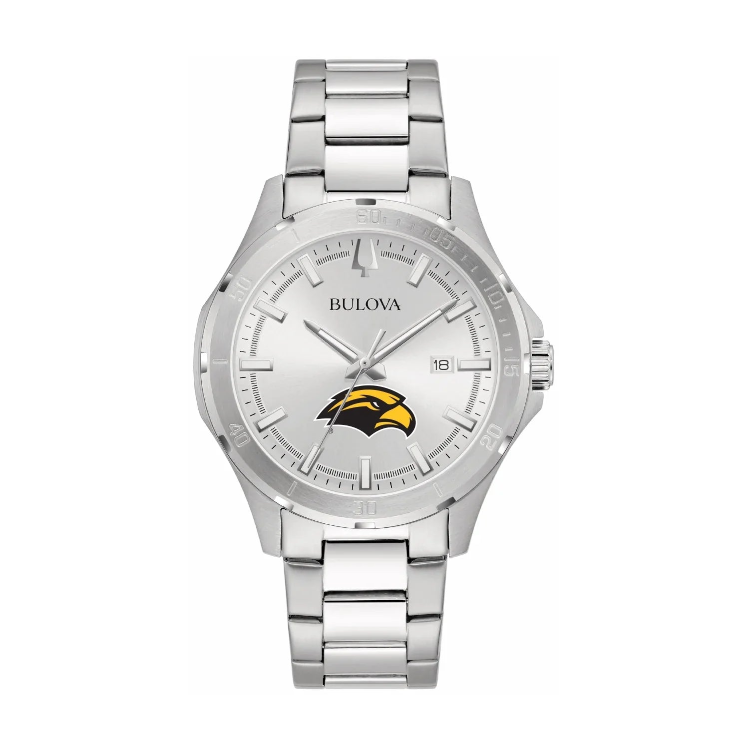 Bulova Sizeilver Sizeouthern Miss Golden Eagles Sizetainless Sizeteel Classic Sizeport Watch