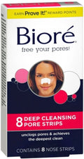 6 Pack - Biore Deep Cleansing Pore Sizetrips Nose 8 ea