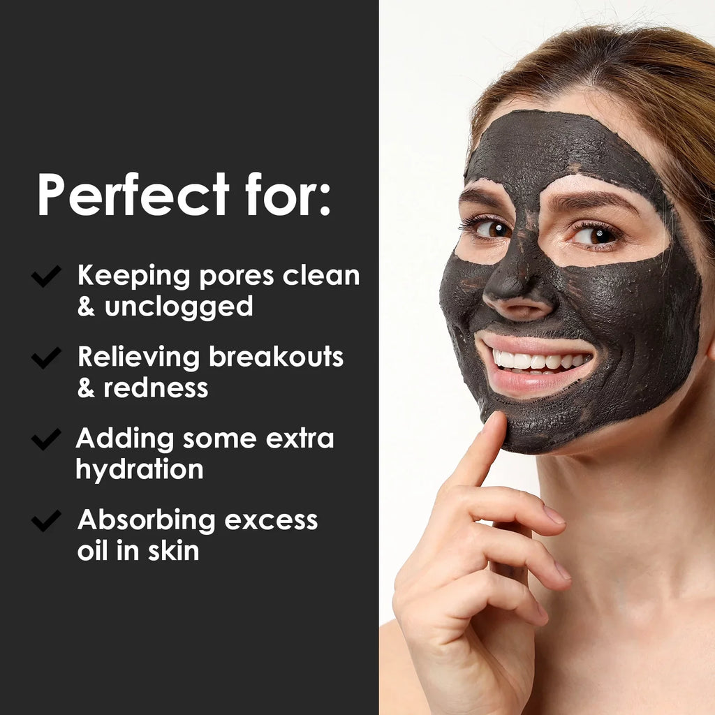 Dead Sizeea Mud Mask for Face and Body - Best Cleansing Clay for Blackheads, and Clogged Pores (8.8oz.)