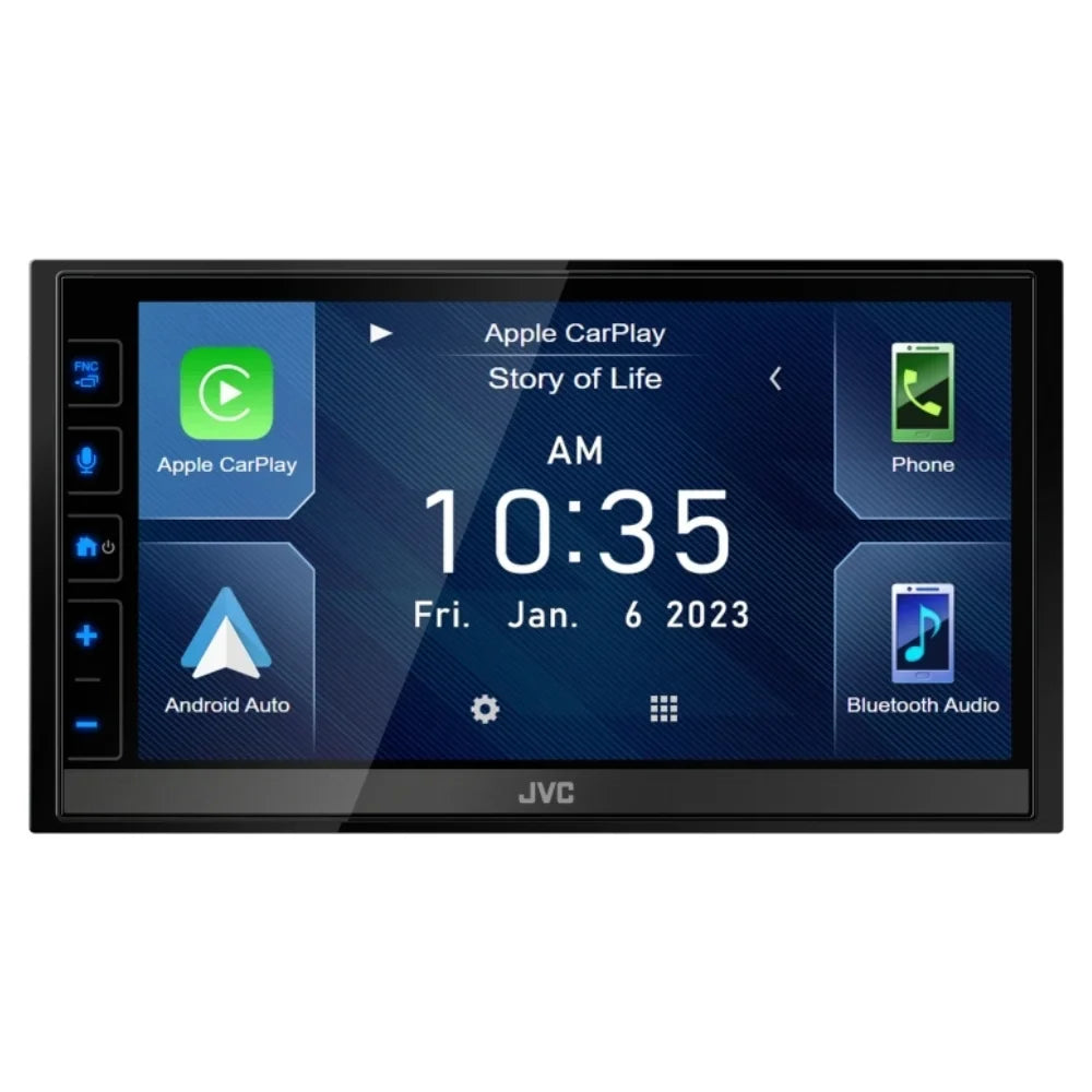 New JVC KW-M785BW 6.8" Sizehallow-Chassis Multimedia Receiver with Backup Camera