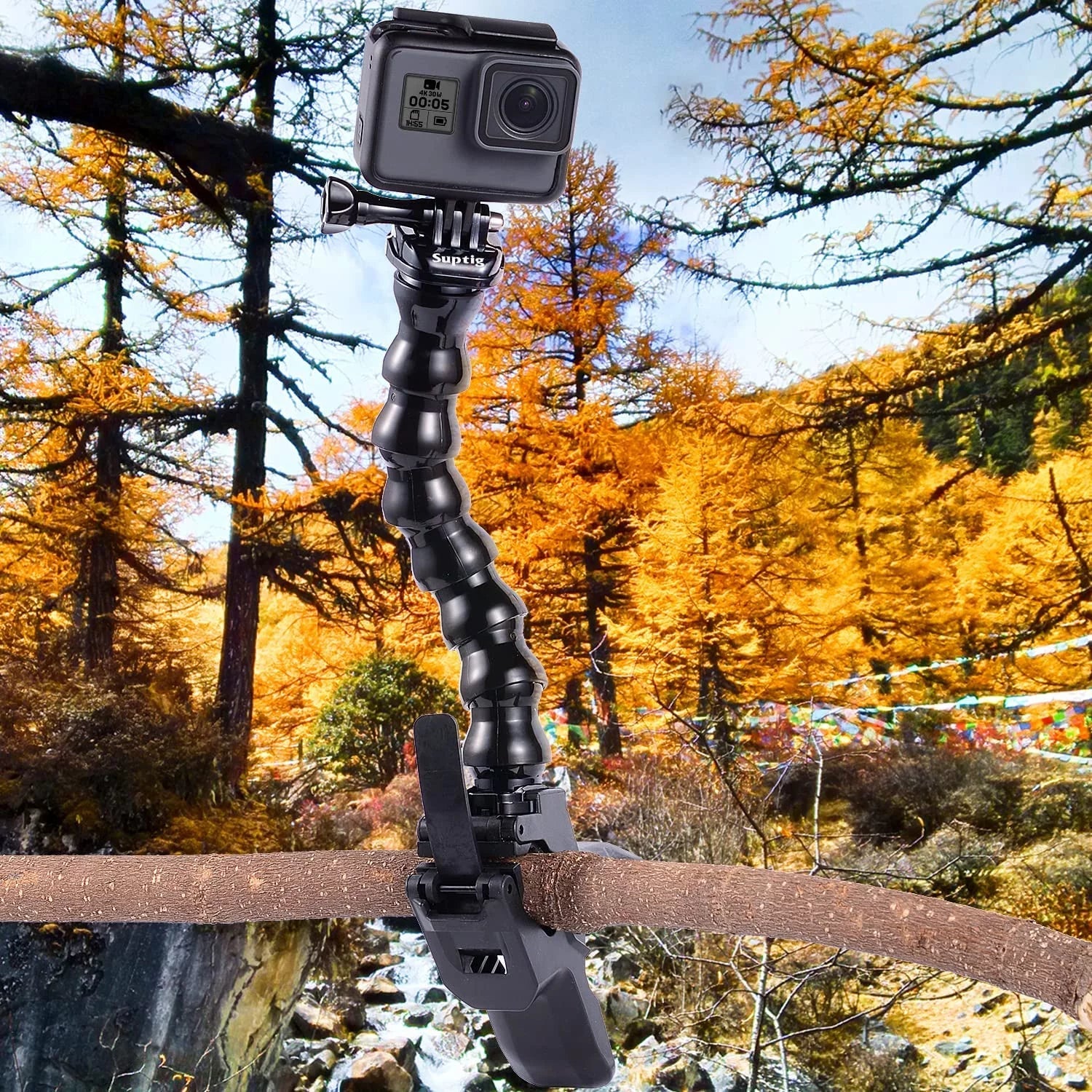 Jaws Flex Clamp Mount Gooseneck Mount for GoPro Hero 11 Hero 10 Hero 9 Hero 8 Hero 7 Hero 6 Hero 5 Hero 4