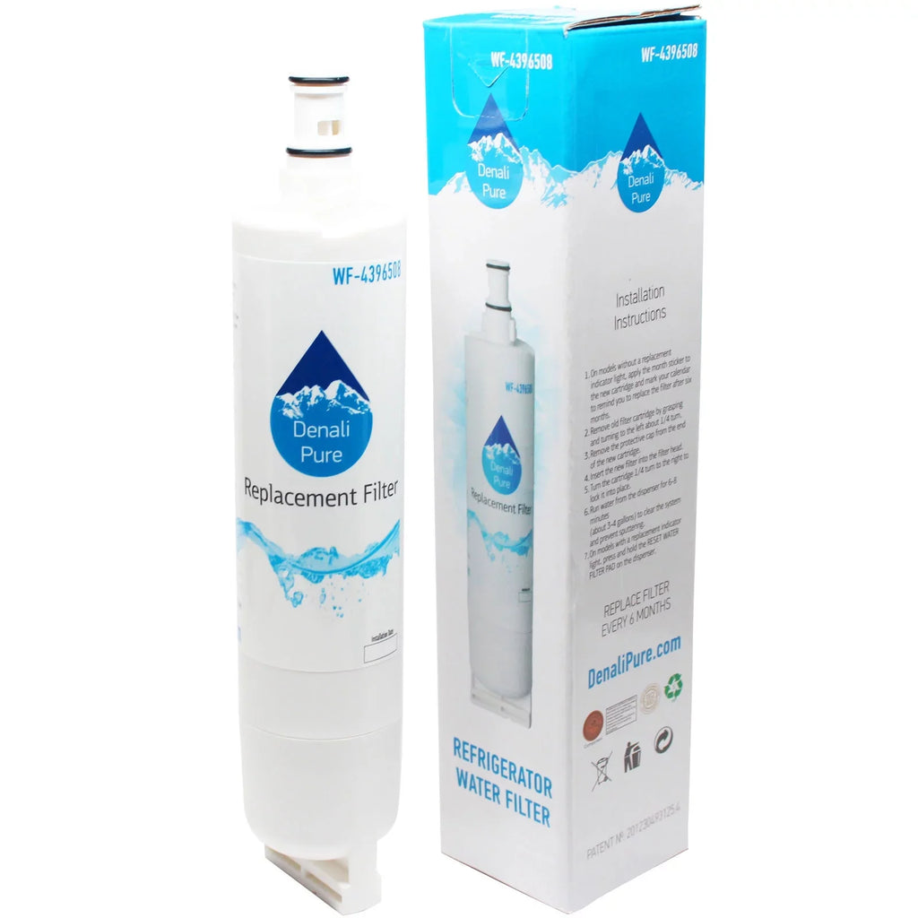 3-Pack Replacement for Whirlpool GSize6SizeHAXKQ01 Refrigerator Water Filter - Compatible with Whirlpool 4396508, 4396510 Fridge Water Filter Cartridge