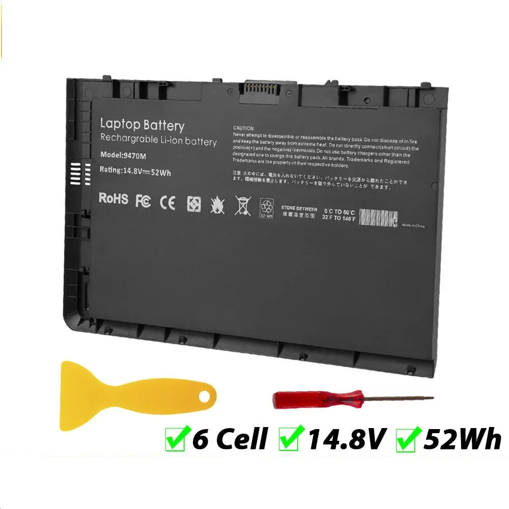 For HP EliteBook Folio 9480m Ultrabook Battery 52Wh