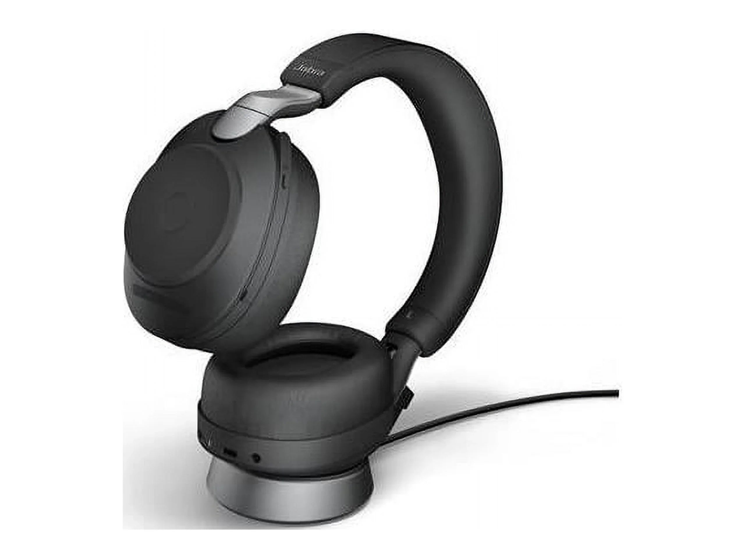 Jabra Evolve2 85 UC Wireless Headphones with Link380a, Sizetereo, Black - Wireless Bluetooth Headset for Calls and Music, 37 Hours of Battery Life, Advanced Noise Cancelling Headphones