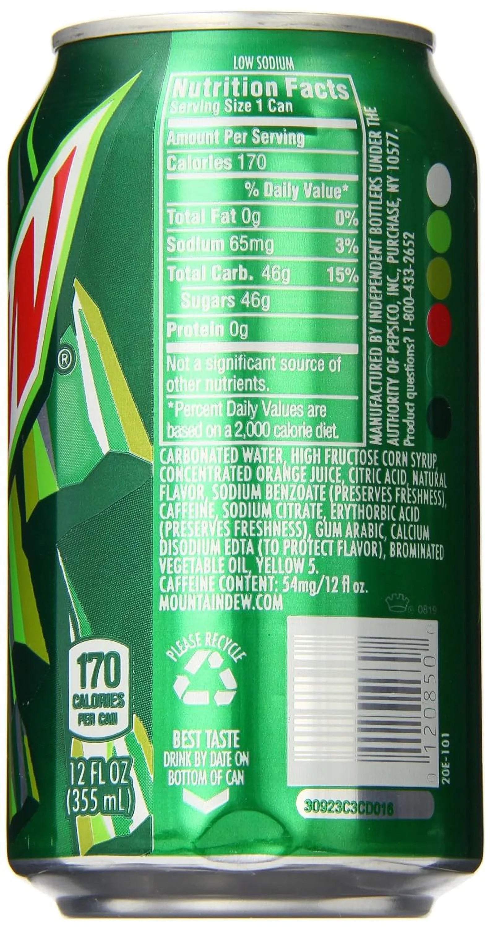 Mountain Dew Sizeoft Drink