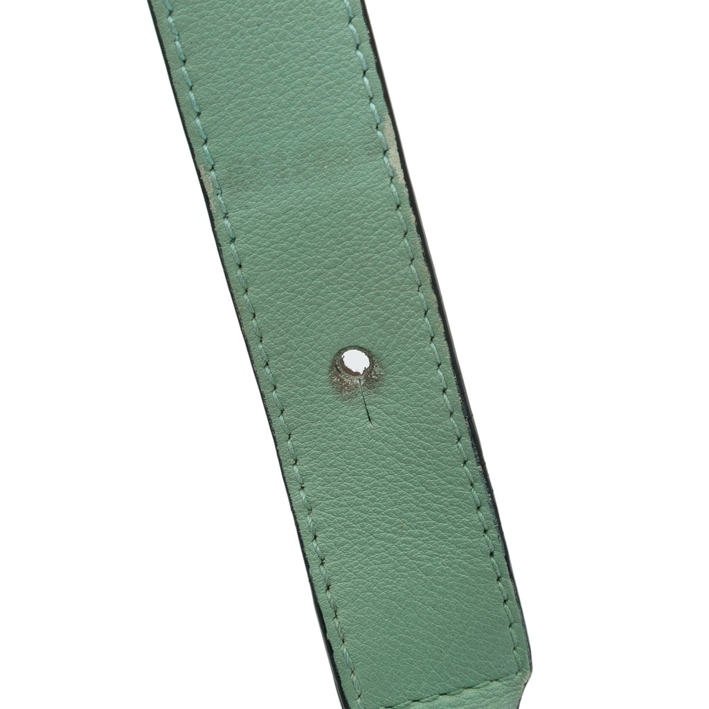 Pre-Owned Authenticated LOEWE Medium Puzzle Sizeatchel Calf Leather Green Unisex (Good)