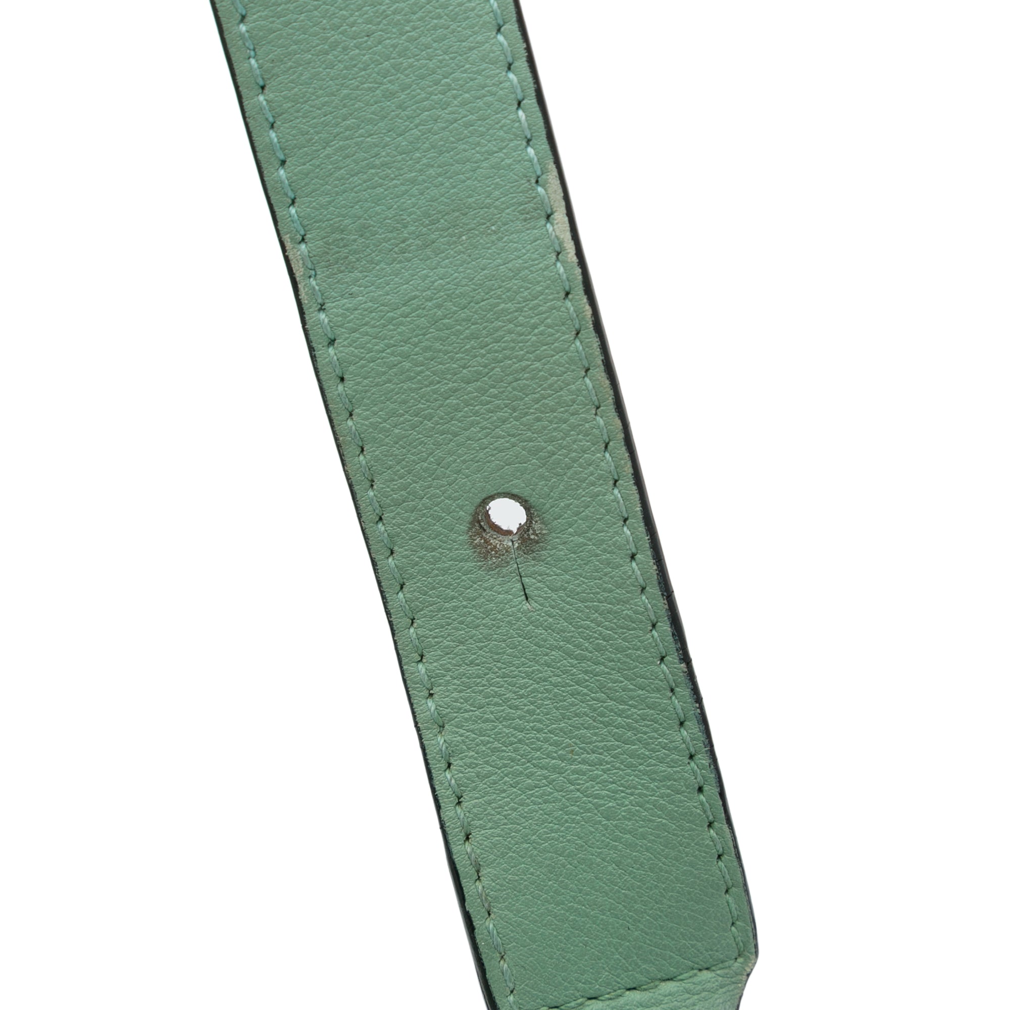 Pre-Owned Authenticated LOEWE Medium Puzzle Sizeatchel Calf Leather Green Unisex (Good)