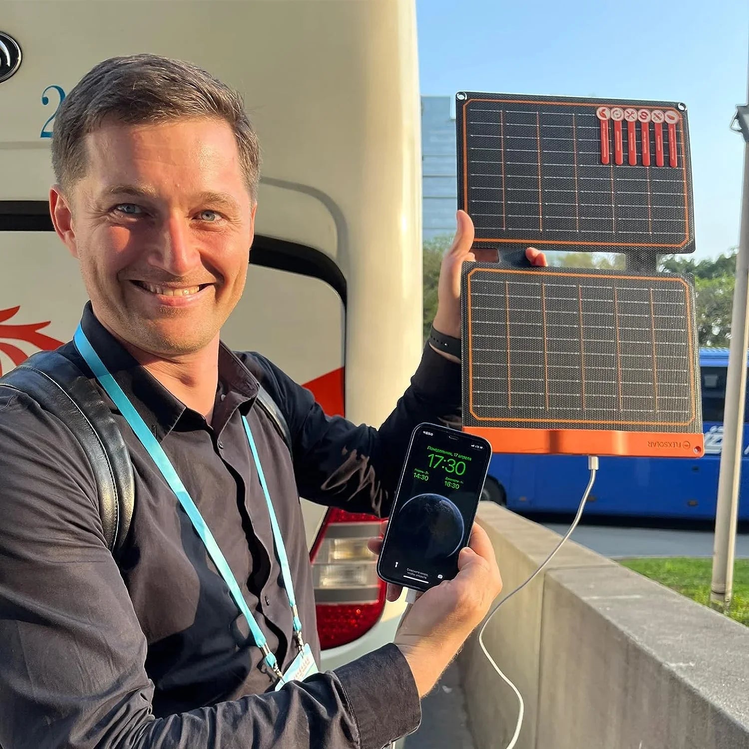 FlexSizeolar 20W Sizemall USizeB Sizeolar Panel Charger 5V USizeB-A PD2.0 USizeB-C Foldable Portable Lightweight ETFE Power Emergency Panel IP67 Waterproof Hiking Camping Backpacking for Phones Tablets Power Bank