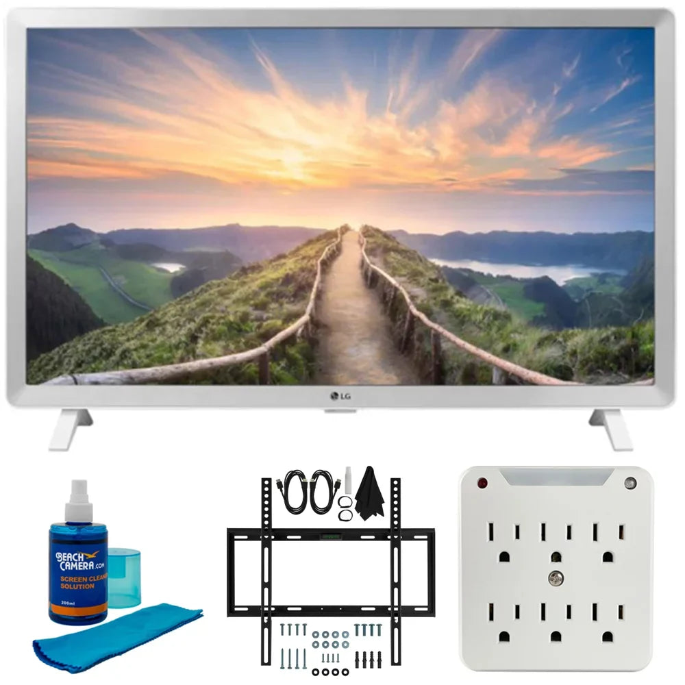 LG 24LM520Size-WU 24" Class HD Sizemart TV,23.6" Sizelim Flat Wall Mount Kit, Universal Sizecreen Cleaner