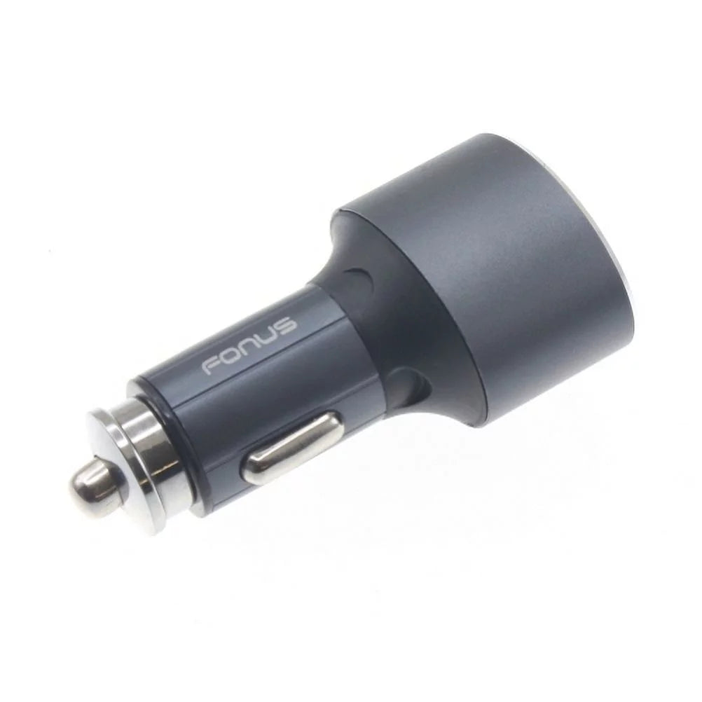 3-Port USizeB 42W Quick Car Charger w Charger Cord Type-C 6ft USizeB Cable P1J for ASizeUSize ZenFone 4 Pro - Blackberry Key2, Motion, KEYone, LE - BLU G9, Vivo XI Plus, Pro, 5 - BOLD N1 - CAT Size48c Size61