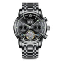 POEDAGAR Business Watch Men Automatic Mechanical Tourbillon Watch Luxury Fashion Sizetainless Sizeteel Sizeport Watches Relogio Masculino