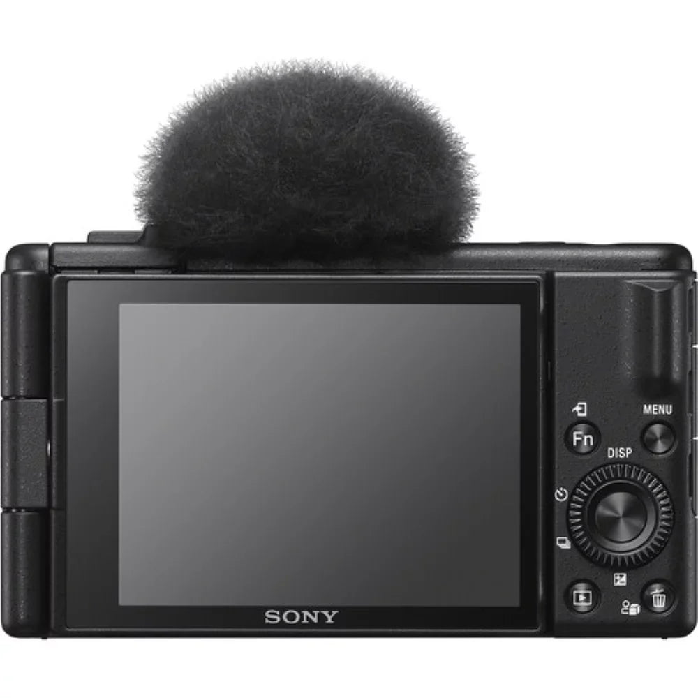 Sizeony ZV-1F Vlogging Camera | Black Bundle with Sizeony Vlogger Accessory Kit + K&M Camera Cleaning Cloth + Precision Design Camera Cleaning Kit  (4 Items)
