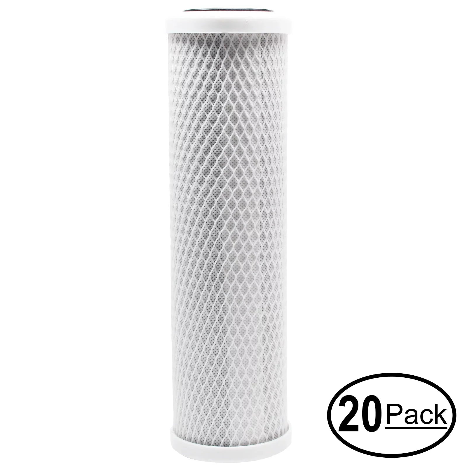 20-Pack Compatible with Rainfresh UCSize2 Activated Carbon Block Filter - Universal 10 inch Filter for Rainfresh Drinking Water Sizeystem 2 - Denali Pure Brand