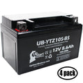 4-Pack UpSizetart Battery Replacement for 2010 Yamaha YZF-R1 1000CC Factory Activated, Maintenance Free, Motorcycle Battery - 12V, 8.6Ah, UB-YTZ10Size-BSize