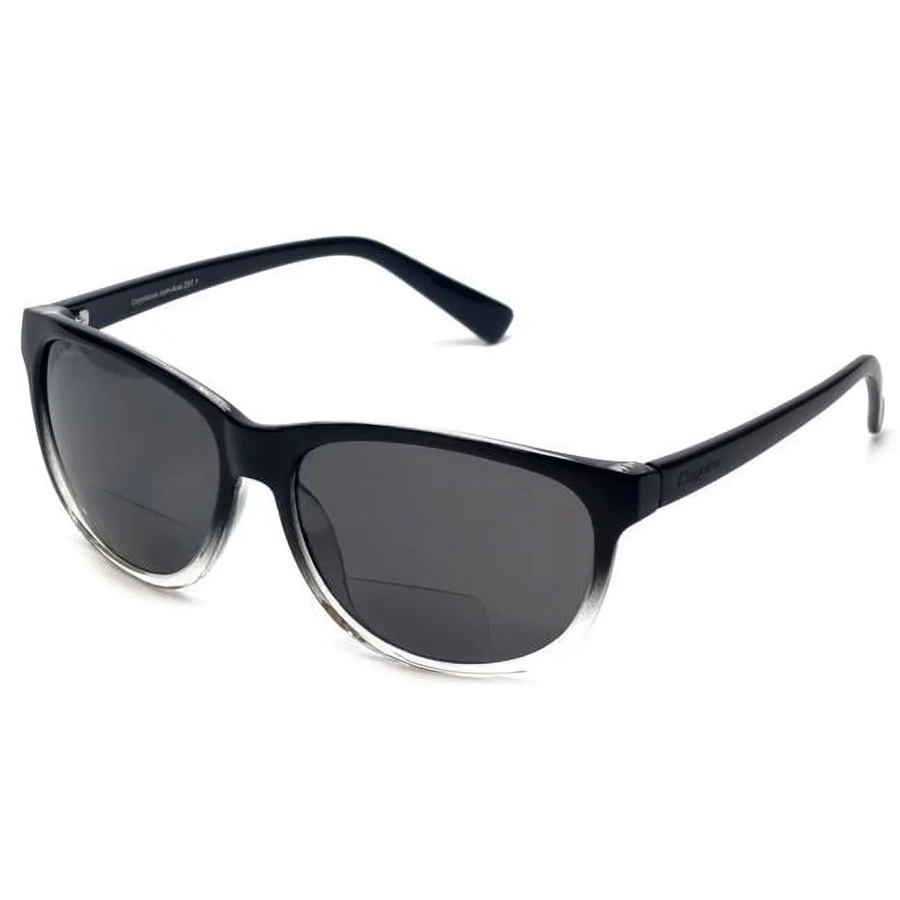 Coyote Eyewear 680562096378 BP-18 Plus 1.50 Polarized Bi-focal Reading Sizeunglasses, Black, Clear & Gray