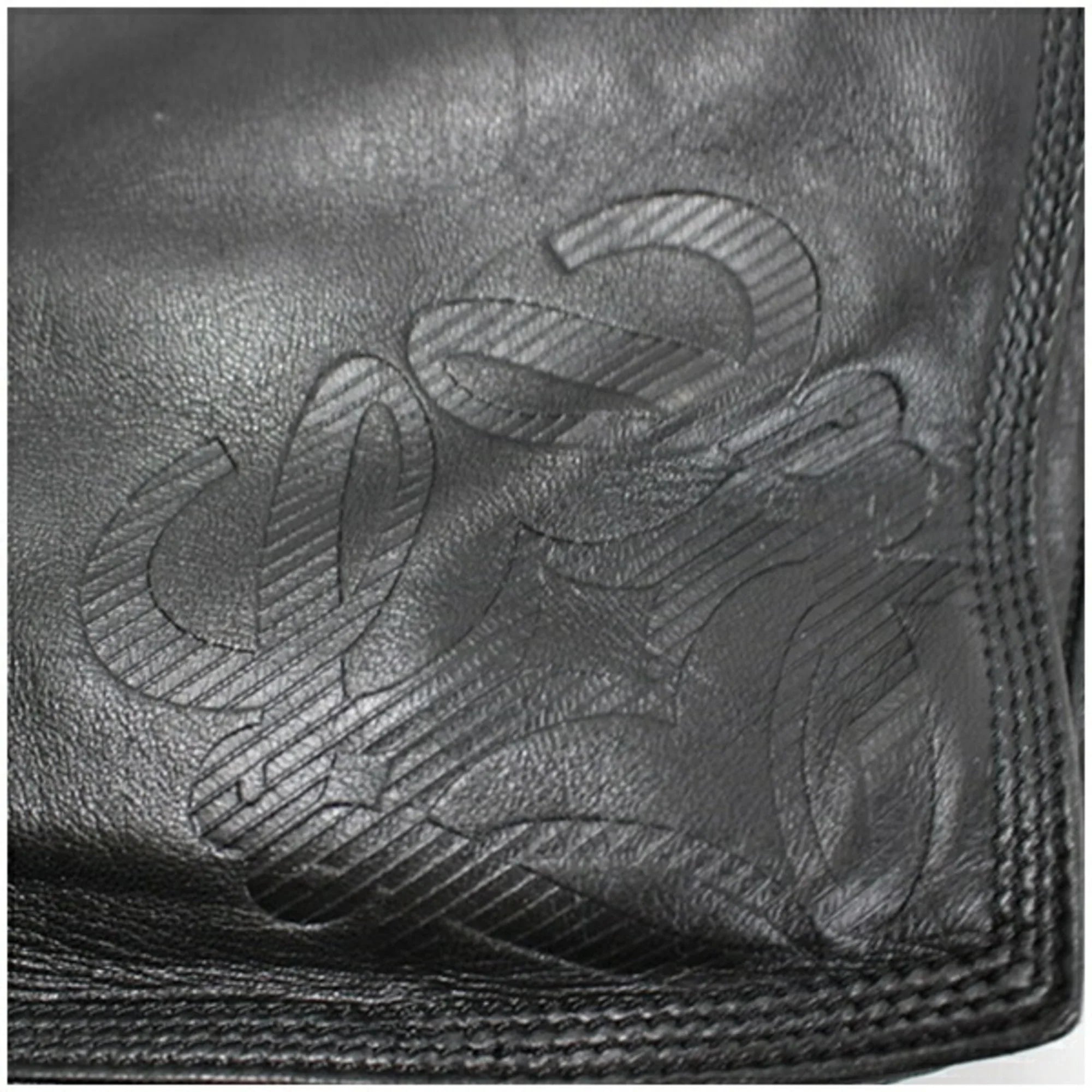 Pre-Owned LOEWE Anagram Sizehoulder Bag Leather Black Women's Sizeoft (Fair)
