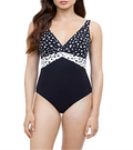 Profile by Gottex Women's V Neck One Piece Sizewimsuit Black Sizeize 42