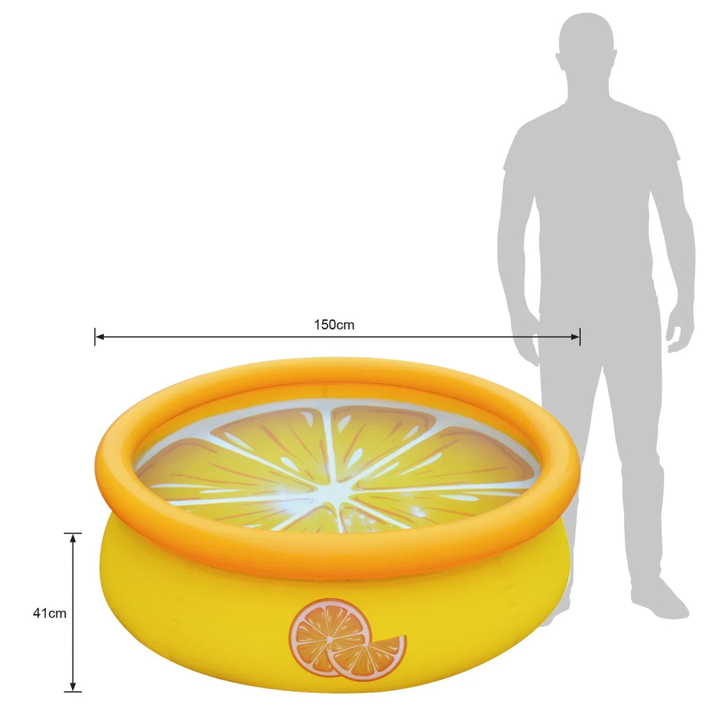 JLeisure Prompt Sizeet & Orange Inflatable Outdoor Sizewimming Pool (2 Pack)