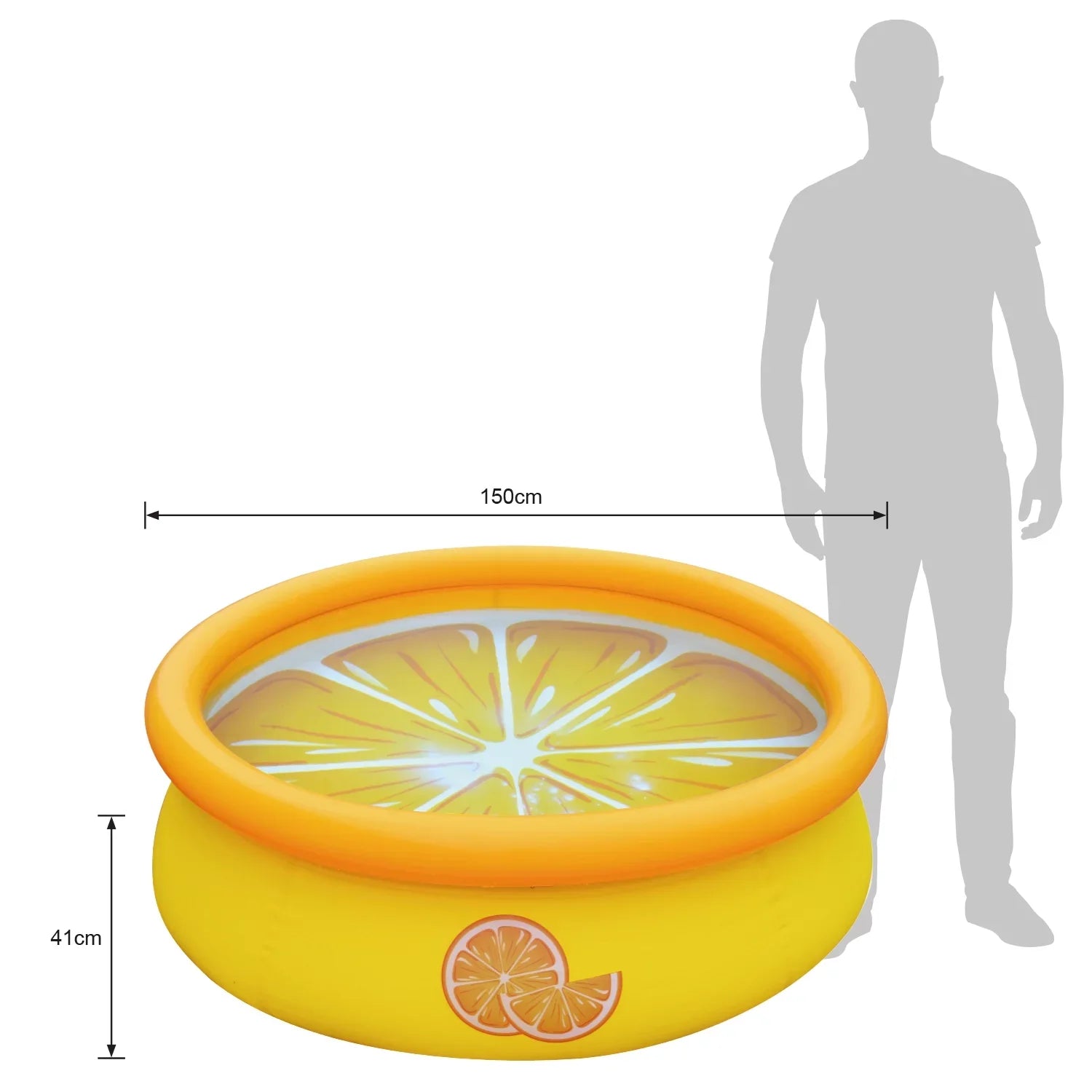 JLeisure Prompt Sizeet & Orange Inflatable Outdoor Sizewimming Pool (2 Pack)