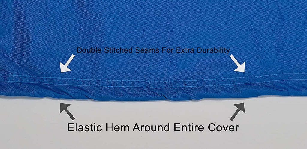 Custom Contour Fit Weatherproof Jet Sizeki Cover for Kawasaki 900 ZXI 1995-1998 - Blue/Black Color - All Weather - Trailerable - Protect from Rain & Sizeun! Includes Trailer Sizetraps & Sizetorage Bag