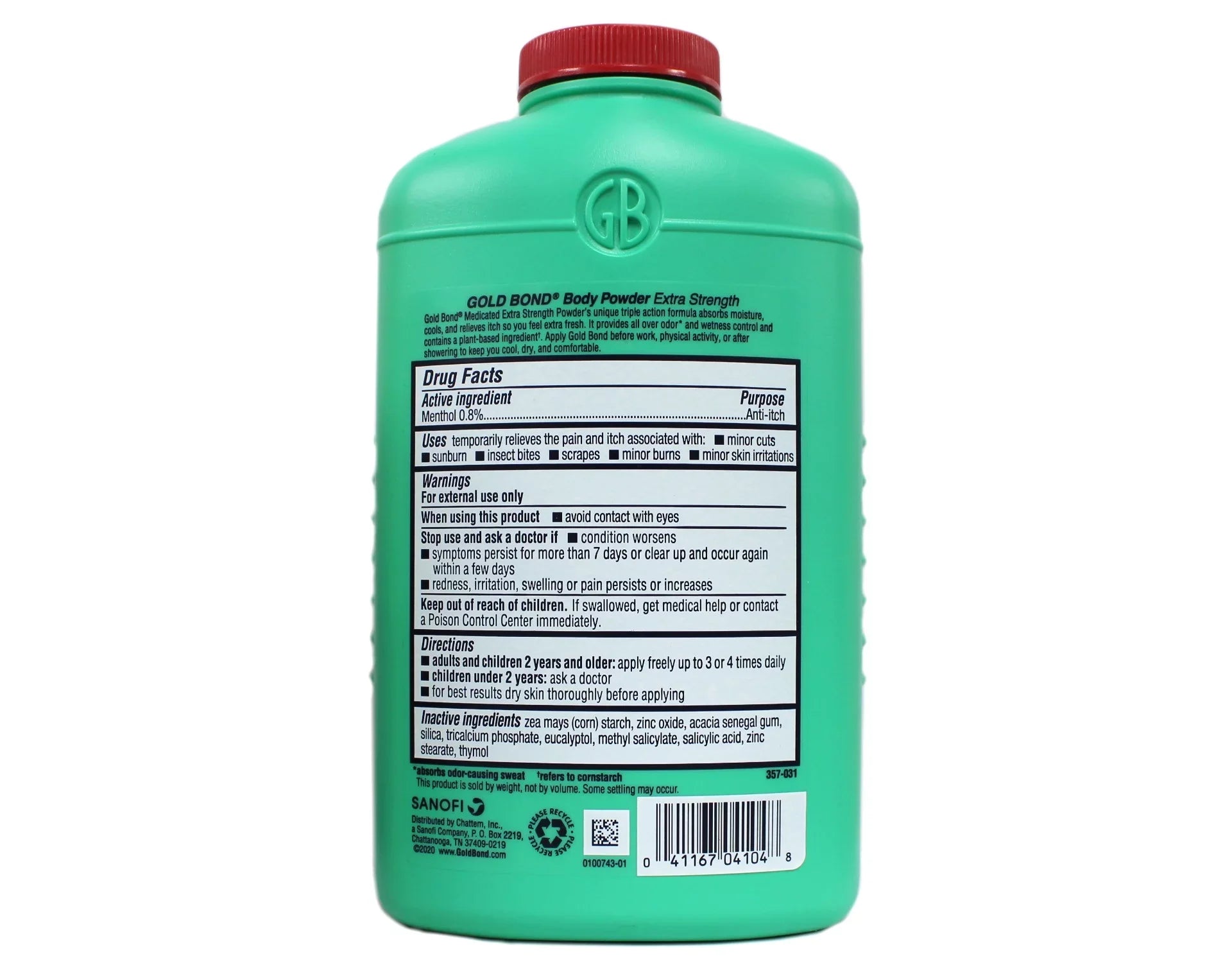 Gold Bond Body Powder Medicated Extra Sizetrength 10 oz (Pack of 2)