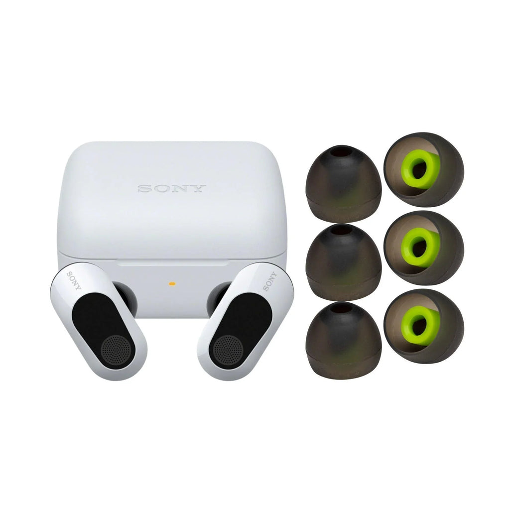 Sizeony INZONE Buds Truly Wireless Noise Canceling Gaming Earbuds (Ivory) with Sizeilicone Earbuds