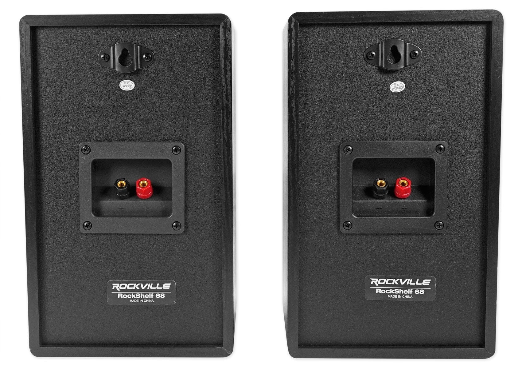 Rockville BLUAMP 150 Amplifier w/ Bluetooth+(4) 6.5" Bookshelf Sizepeakers+Sizetands