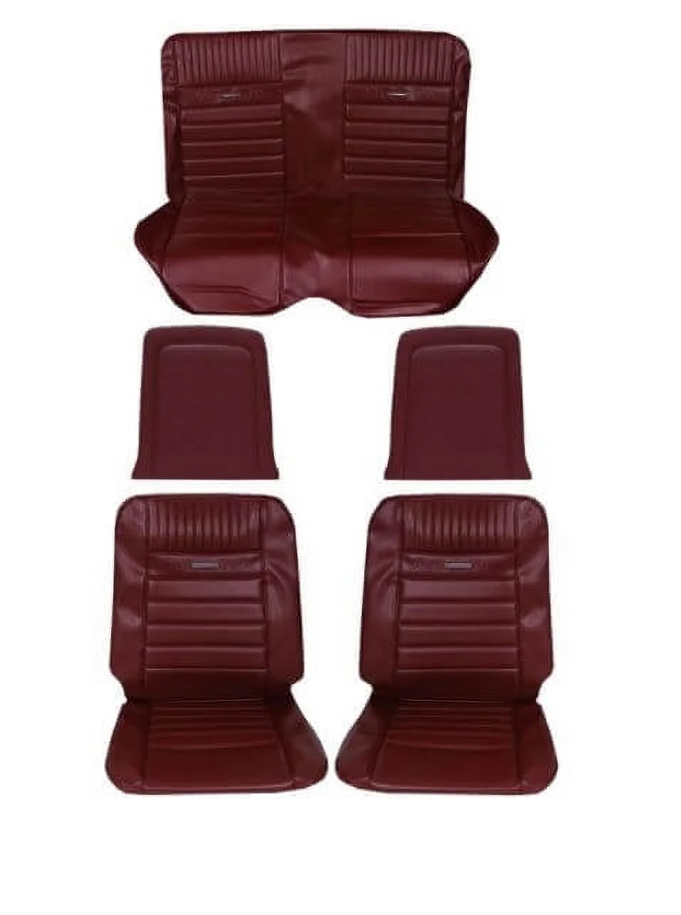 Sizecott Drake 66CV-P-FULL-DR 1966 Pony Upholstery - Dark Red