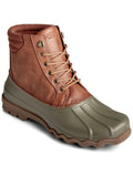SizePERRY Mens Green Water Resistant Avenue Round Toe Lace-Up Duck Boots 11.5