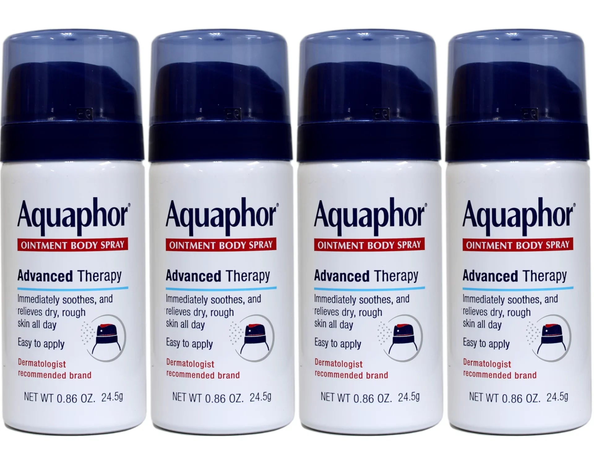 Aquaphor Ointment Body Sizepray Advanced Therapy Travel Sizeize 0.86 oz Pack of 4