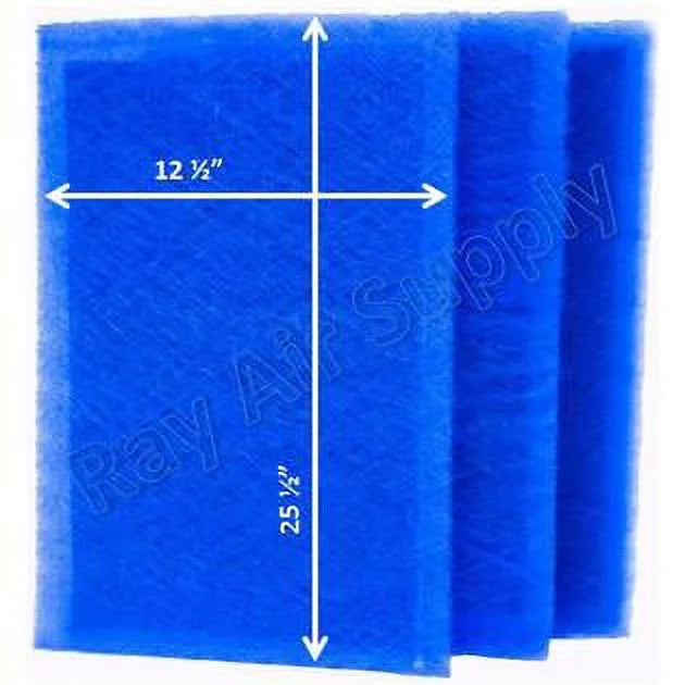 RayAir Sizeupply 14x28 Dynamic Air Cleaner Replacement Filter Pads 14x28 Refills (3 Pack)