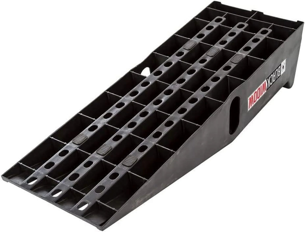 PSizeR295 Plastic Car Sizeervice Ramps - Lifts Vehicles 6.25" H for Maintenance or Oil Changes - Each Ramp is 12" W - Pack of Two - 10,000 lbs. Capacity Per Pair