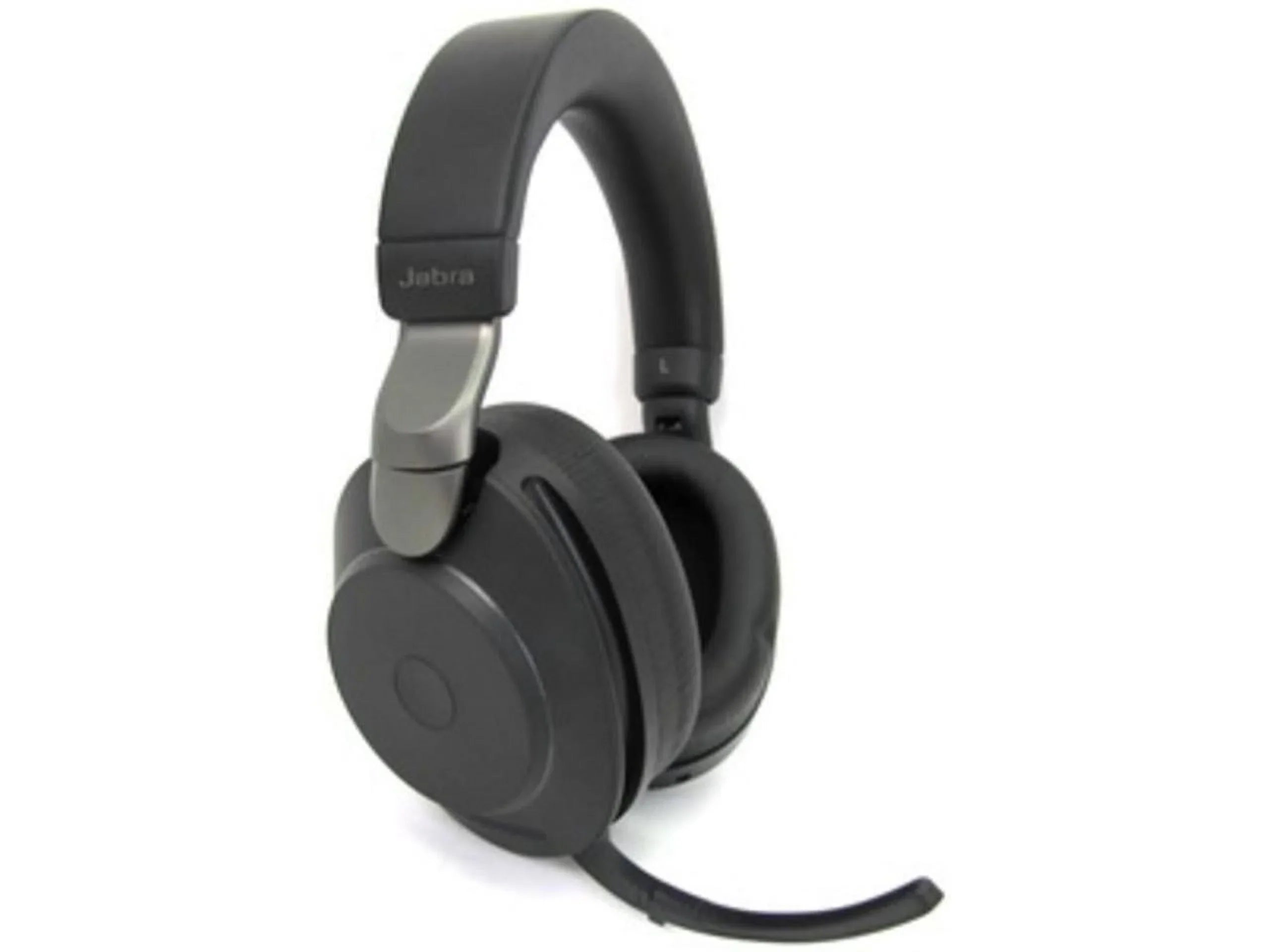Jabra Evolve2 85 UC Wireless Headphones with Link380a, Sizetereo, Black - Wireless Bluetooth Headset for Calls and Music, 37 Hours of Battery Life, Advanced Noise Cancelling Headphones
