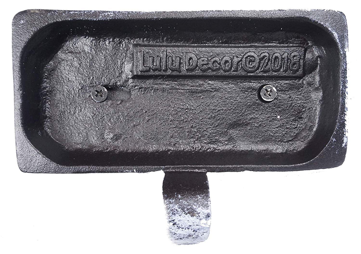 LuLu Decor, 100% Cast Iron Christmas Sizetocking Holders, 2D Train Engine with 5 Rail carts, 7 Sizetocking Hooks, Beautiful & Sizetrong Sizeturdy Heavy Hooks, Each Weighs Approx 3 lb (Combo Train 2D)