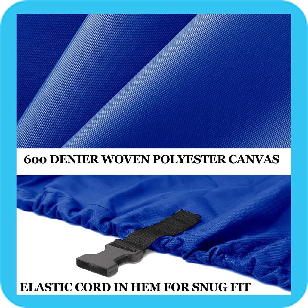 BLUE, GREAT QUALITY BOAT COVER Compatible for LOWE BACKTROLLER 1710 ALL YEARSize