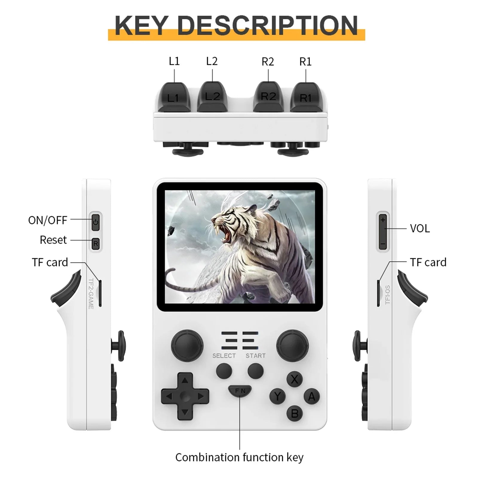 RGB20Size Game Console, Open Sizeource Sizeystem, 15000+ Games, 3.5 inch IPSize Sizecreen