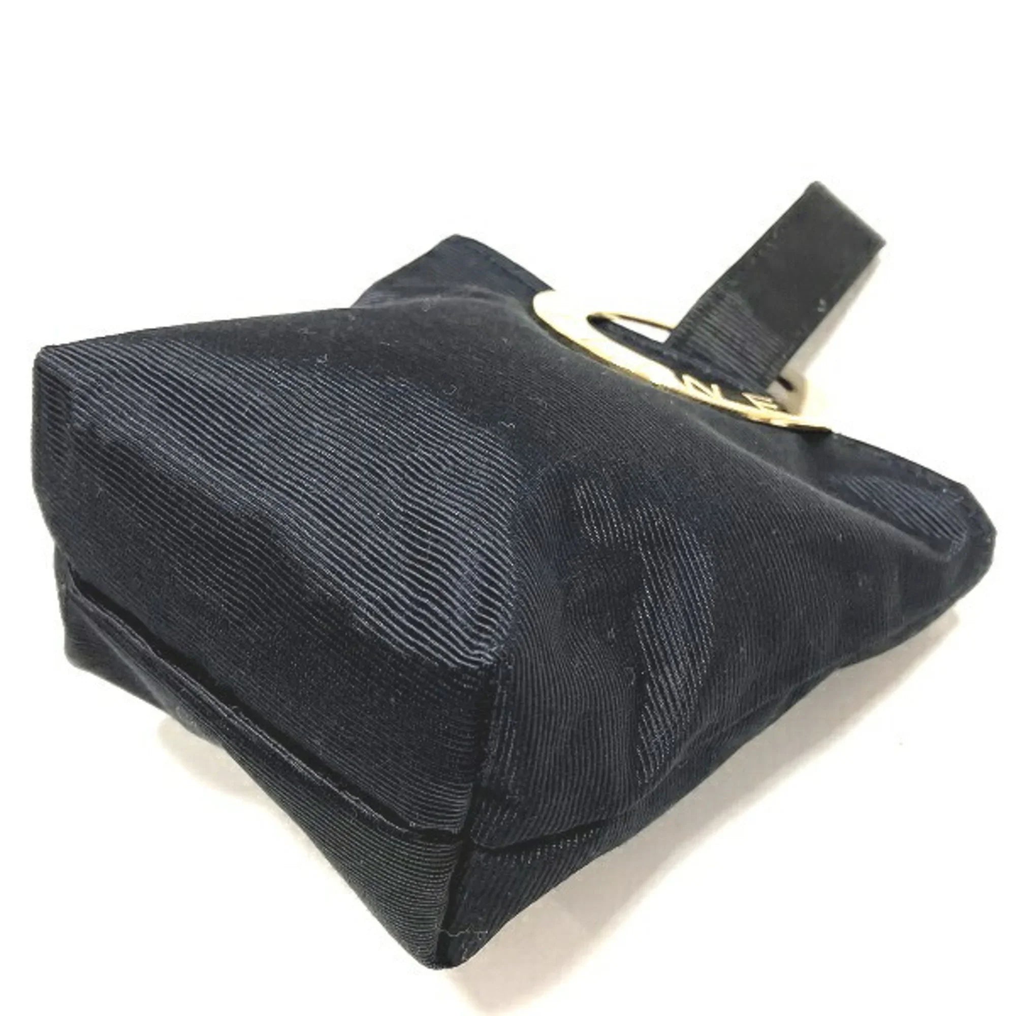 Pre-Owned Celine CELINE circle metal fittings nylon mini bag handbag ladies (Good)