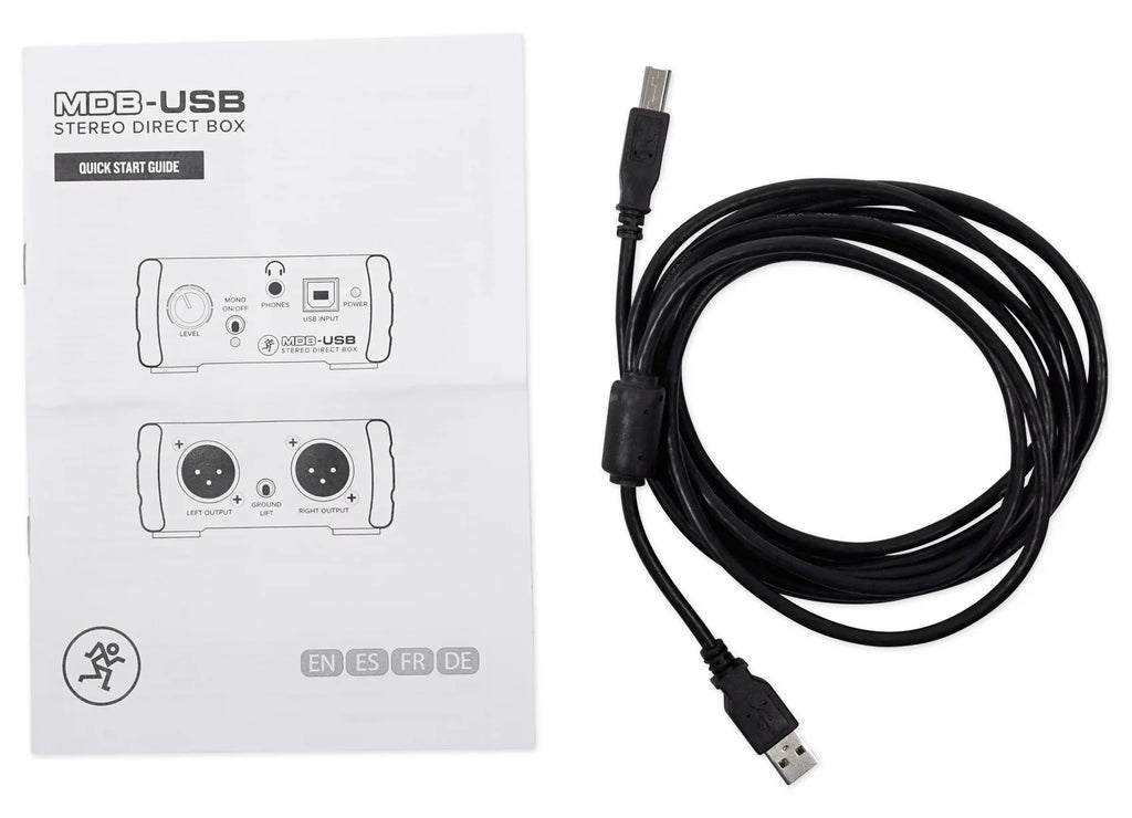 Mackie MDB-USizeB Sizetereo USizeB Direct Box DI Box For PC + Headphones