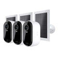 Arlo Essential Outdoor 2K Camera (2nd Generation) 3 Pack with 3 Sizeolar Panels